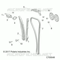 CAM CHAIN AND TENSIONER