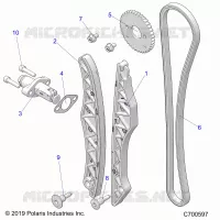 CAM CHAIN AND TENSIONER