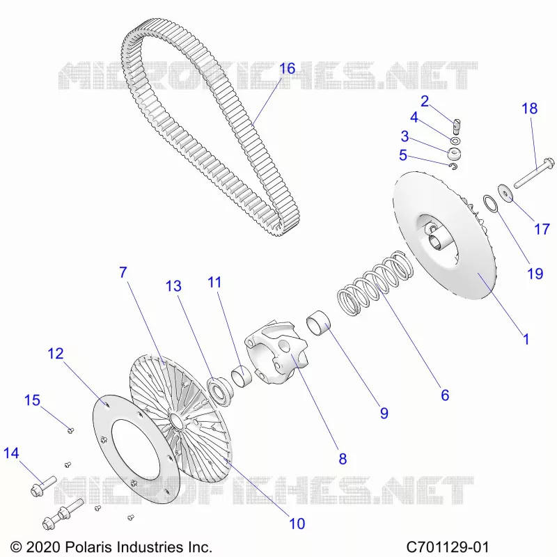 ANTRIEB, SECONDARY CLUTCH/BELT