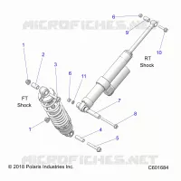 SUSPENSION, SHOCK MOUNTING, REAR SUSP.