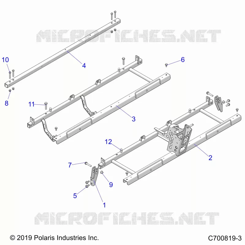CHASSIS, SEAT SUPPORTS- G20GMD99AP/AG (C700819-3)