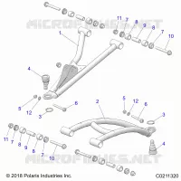 FRONT SUSPENSION A-ARMS