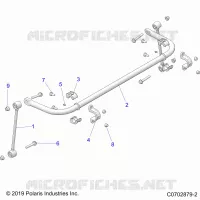 SUSPENSION, REAR STABILISATORSTANGE