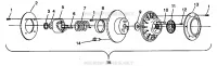 angetriebene Kupplungs ASSEMBLY 500 EFI 0942774 and EFI SKS 0942574 (4924982498026A)