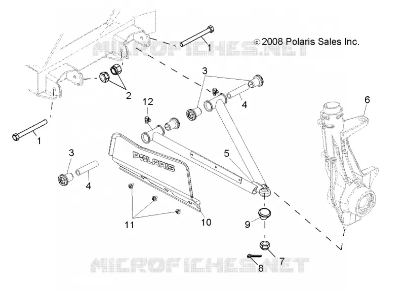 SUSPENSION, A-ARM and STREBE MOUNTING