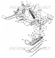 FRONT SUSPENSION AND SKI ULTRA RMK 0960978 (4931683168B001)