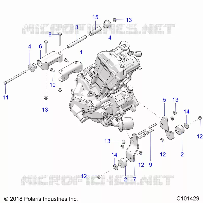 MOTOR, MOUNTING & LONG BLOCK