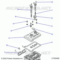 ENGINE, THROTTLE BODY AND VENTILDECKEL