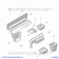 KAROSSERIE HINTEN CLOSEOFF/STORAGE (PREM PREP ROOF)