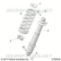 SUSPENSION, REAR SHOCK MOUNTING