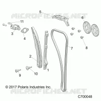 CAM CHAIN AND TENSIONER