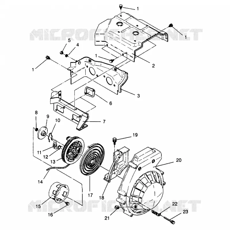 Gebläsegehäuse   RÜCKSTOSS LITE GT 0963133 and EUROPEAN LITE GT E963133 (4933083308C010)