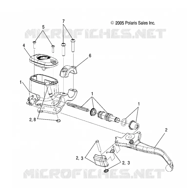 VORDERBREMSE BREMSE LEVER AND MASTER CYLINDER