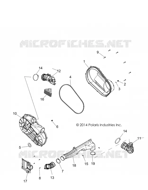 ANTRIEB, CLUTCH COVER AND DUCTING