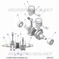 ENGINE, PISTON AND KURBELWELLE