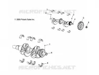 MOTOR, KURBELWELLE AND BALANCE SHAFT