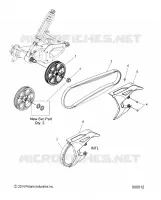 ANTRIEB, DRIVEN SPROCKET, BELT AND GUARD