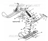 FRONT SUSPENSION AND SKI LITE GT 0943133 AND STARLITE GT 0943127 (49250125010011)