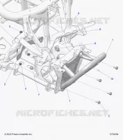CHASSIS, MOUNTING, FRONT GEARCASE AND BUMPER VORNE