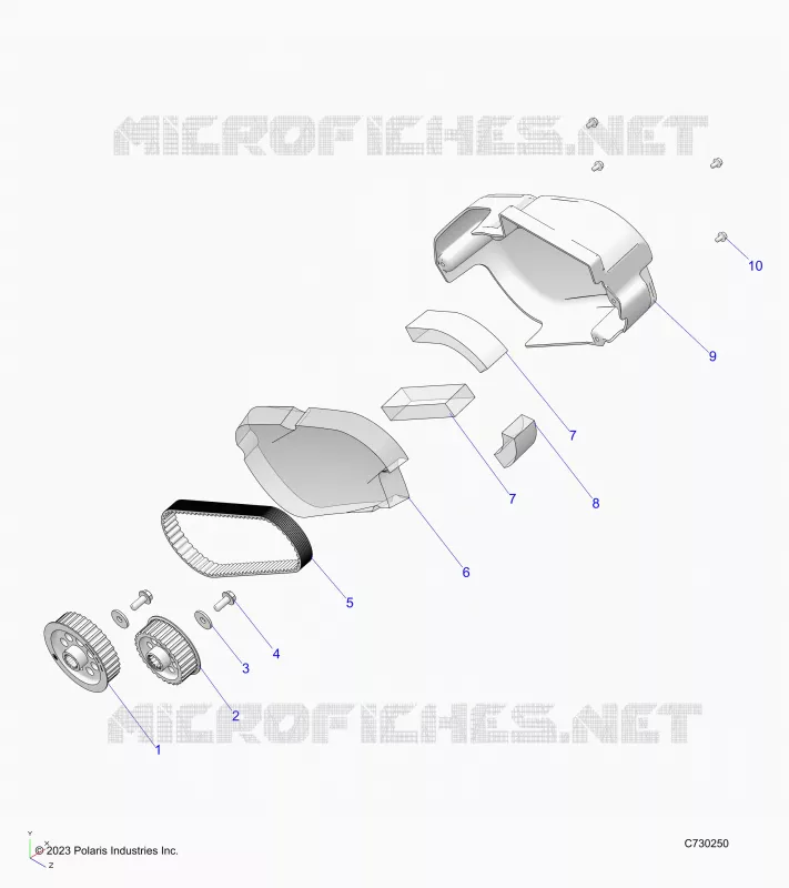 ELEKTRIC, MOTOR-EV, BELT, COVER AND SPROCKETS