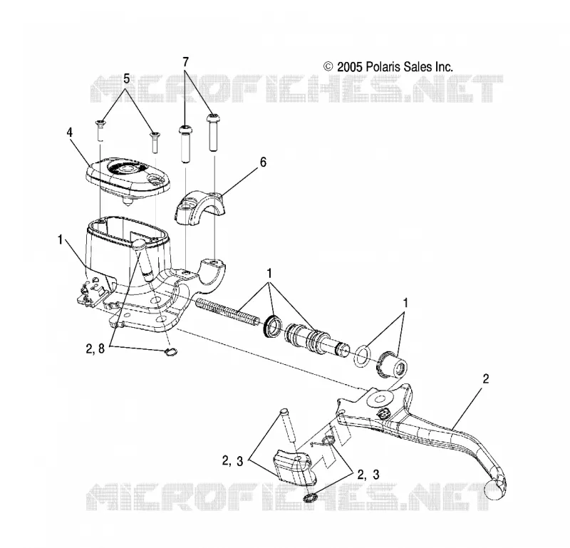 VORDERBREMSE BREMSE LEVER AND MASTER CYLINDER