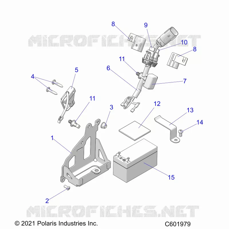ELEKTRIC, BATTERY, MANUAL START POWER UP COMPONENTS