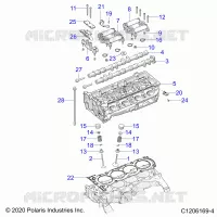 ENGINE, HEAD ASM AND VALVES