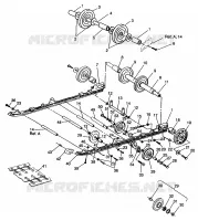SUSPENSION ASSEMBLY WIDETRAK GT 0962061 AND EUROPEAN WIDETRAK GT E962061 (4931623162B006)