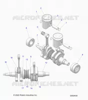 ENGINE, PISTON AND KURBELWELLE