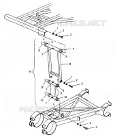 HINTER SPREIZE STABILISATOR 6X6 400L