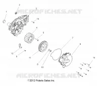 ENGINE, STATOR AND FLYRAD