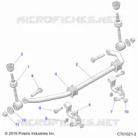 SUSPENSION, FRONT STABILISATORSTANGE