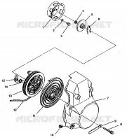 RÜCKZUG ANLASSER ASSEMBLY 440 E942760 and 440 SKS E942560 (49273927390040)