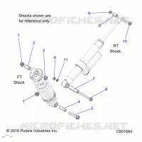SUSPENSION, SHOCK MOUNTING, REAR SUSP.