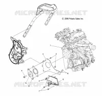 MOTOR, MOUNTING, RH and FRONT