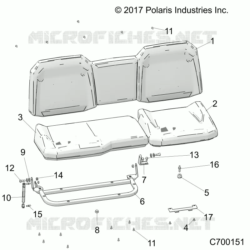 SITZ ASM. REAR