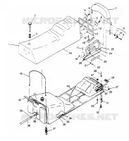 SITZ   GASBEHÄLTER ASSEMBLY  TRAIL DELUXE 0952262 (4928862886A010)