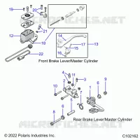 BRAKES, BRAKE LEVERS AND MASTER CYLINDERS