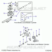 BRAKES, BRAKE LEVERS AND MASTER CYLINDERS