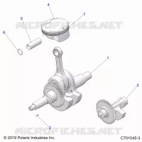 ENGINE, KURBELWELLE, PISTON AND BALANCE SHAFT