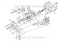 GETRIEBEGEHÄUSE/BREMSE AND KETTEN ??COVER MOUNTING 6X6 400L, SWEDISH S948740 AND  NORW (4926812681035A)