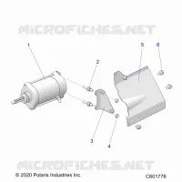 ANLASSER MOTOR/SHIELD