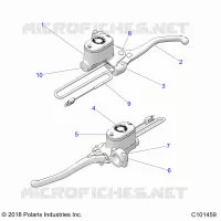 VORDERBREMSE BRAKE LEVER AND MASTER CYLINDER
