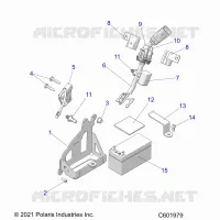ELEKTRIC, BATTERY, MANUAL START POWER UP COMPONENTS