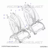 SITZ BELT MOUNTING, REAR, PREMIUM/DELUXE