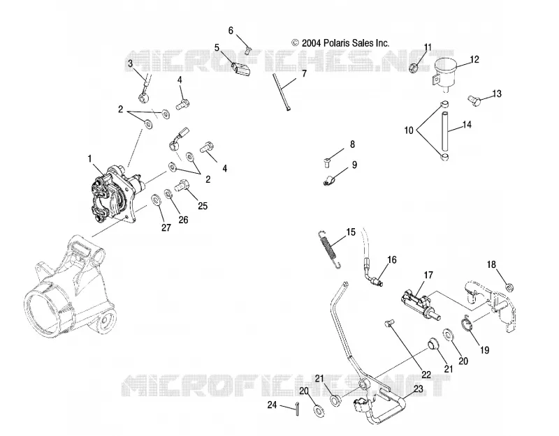 MASTER CYLINDER, REAR AND FOOT PEDAL