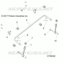 SUSPENSION, FRONT STABILISATORSTANGE