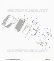 MOTOR, RADIATOR MOUNTING