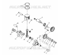 KOLBEN   KURBELWELLE 6X6 400L, SWEDISH S948740 AND  NORWEGIAN N948740 (4926812681049A)