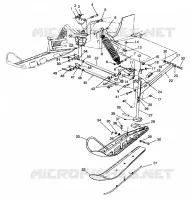 FRONT SUSPENSION AND SKI ULTRA RMK 0960978 (4931683168B001)